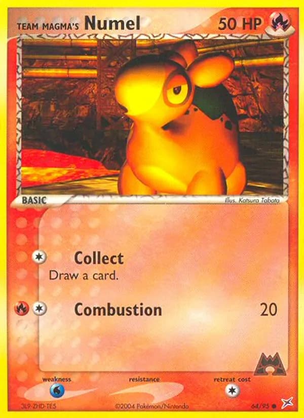 Team Magma's Numel card in English