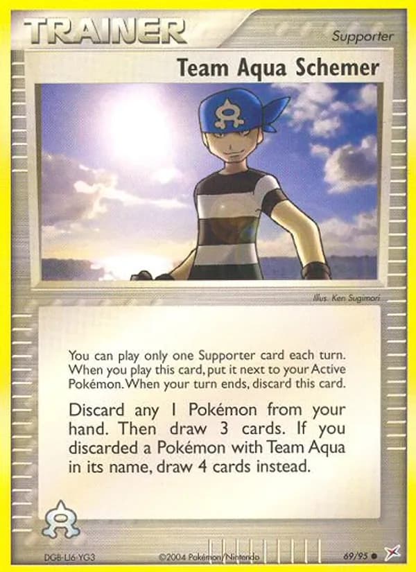 Team Aqua Schemer card in English