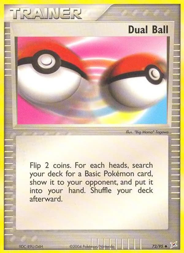 Dual Ball card in English