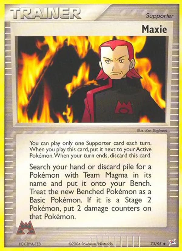 Maxie card in English