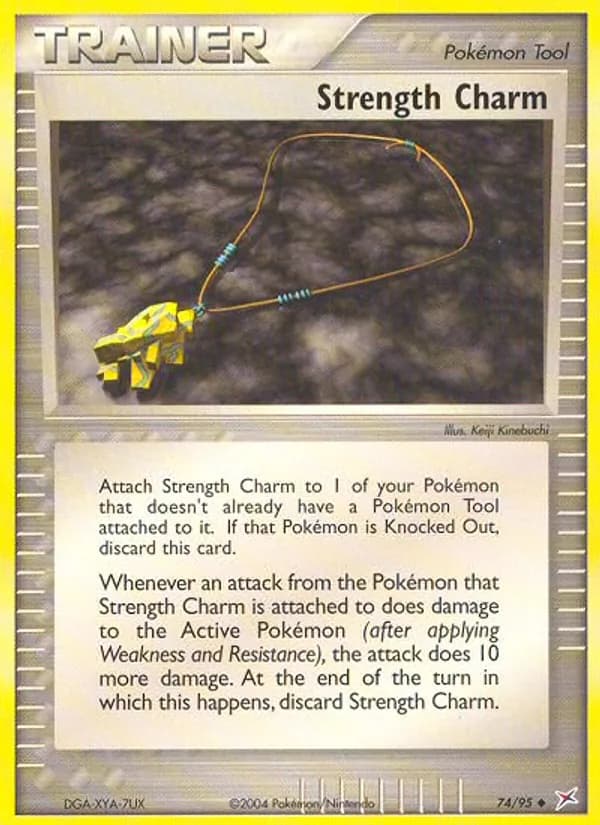 Strength Charm card in English
