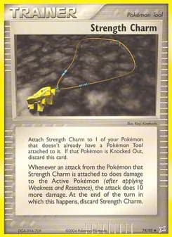 Strength Charm card in English