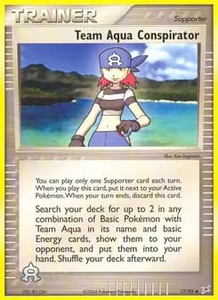 Team Aqua Conspirator card in English