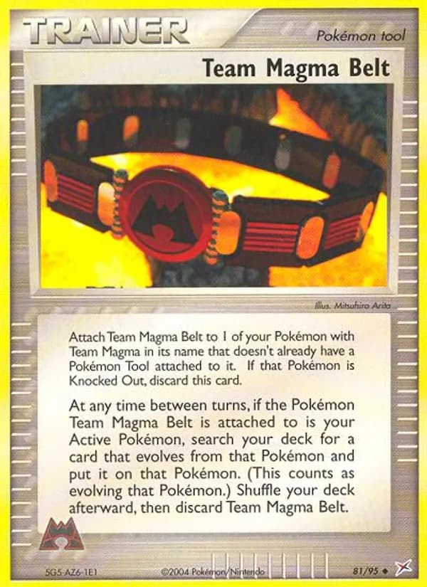 Team Magma Belt card in English