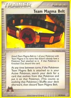 Team Magma Belt card in English
