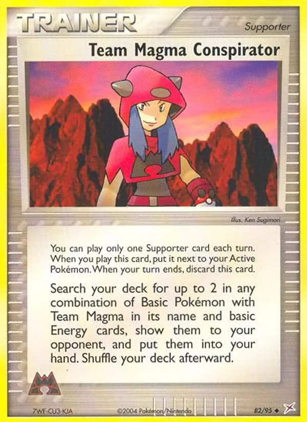 Team Magma Conspirator card in English
