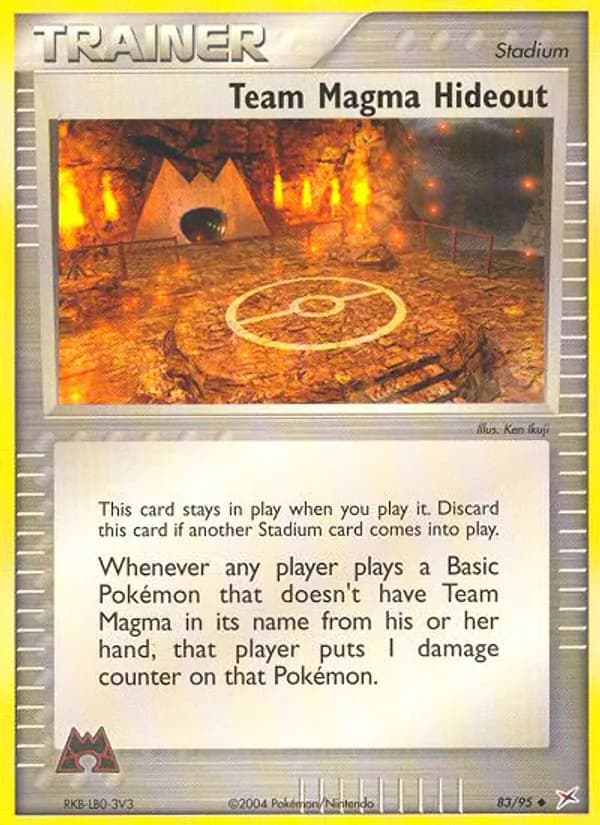 Team Magma Hideout card in English