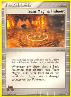 Team Magma Hideout card in English
