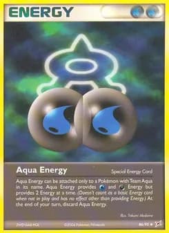 Aqua Energy card in English
