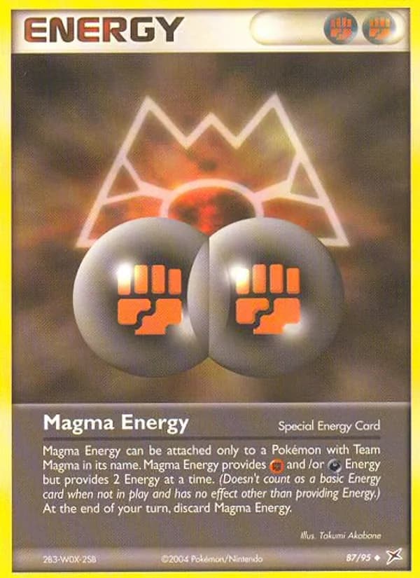 Magma Energy card in English
