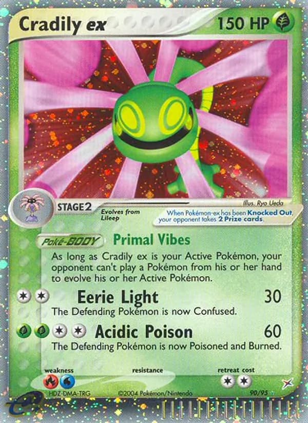 Cradily ex card in English
