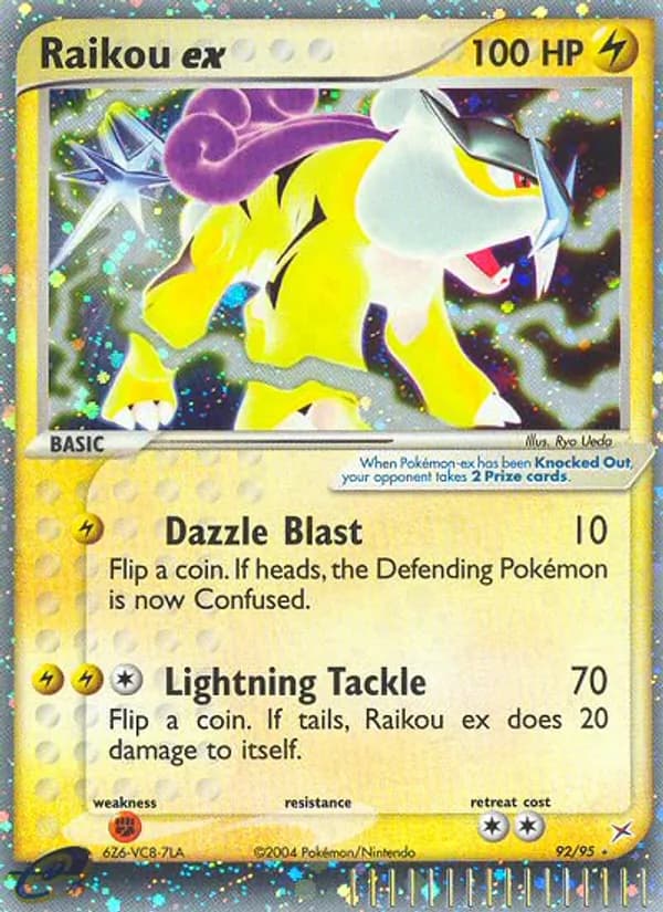 Raikou ex card in English