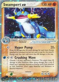Swampert ex card in English
