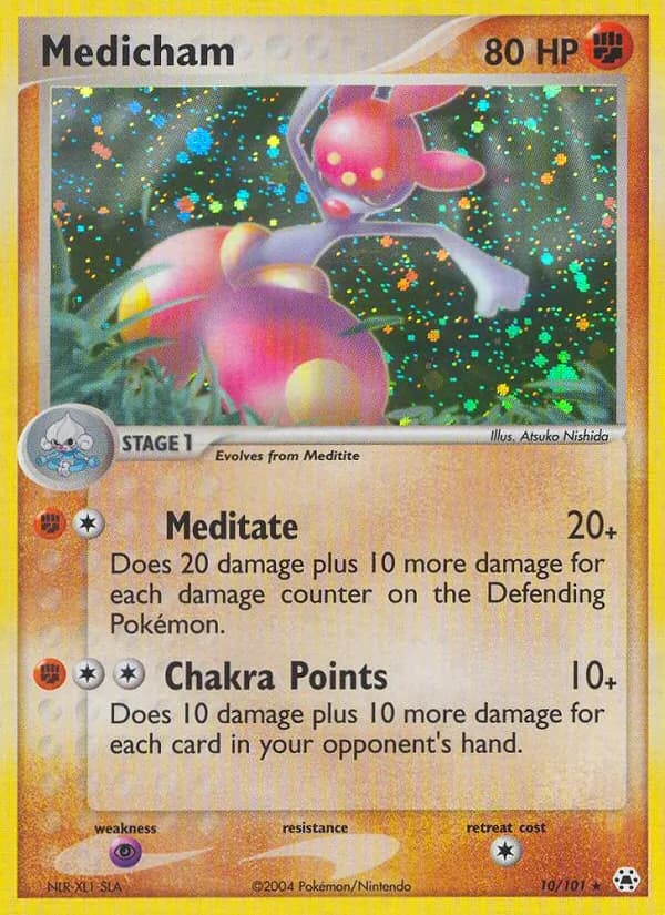 Medicham card in English