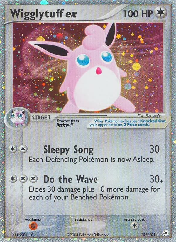 Wigglytuff ex card in English