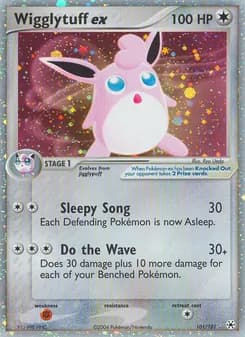Wigglytuff ex card in English
