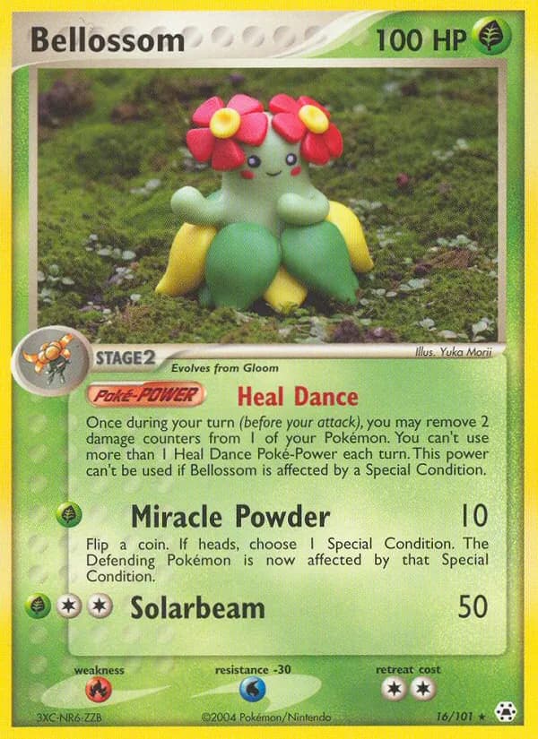 Bellossom card in English
