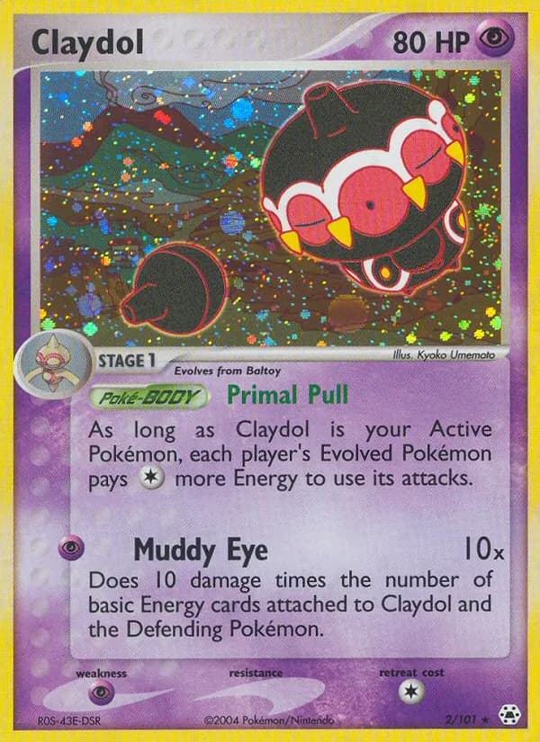 Claydol card in English