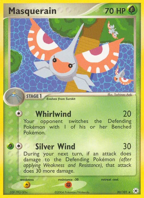 Masquerain card in English