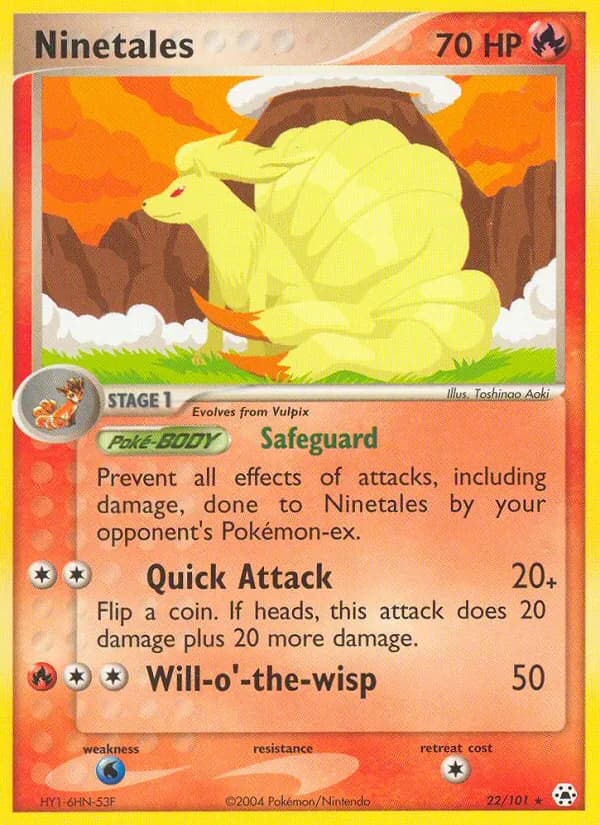 Ninetales card in English