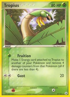 Tropius card in English