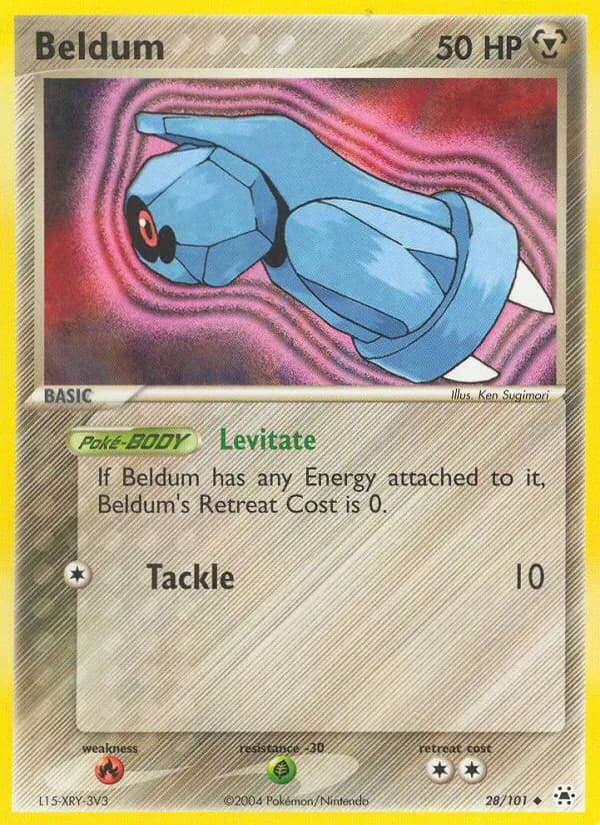 Beldum card in English