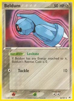 Beldum card in English