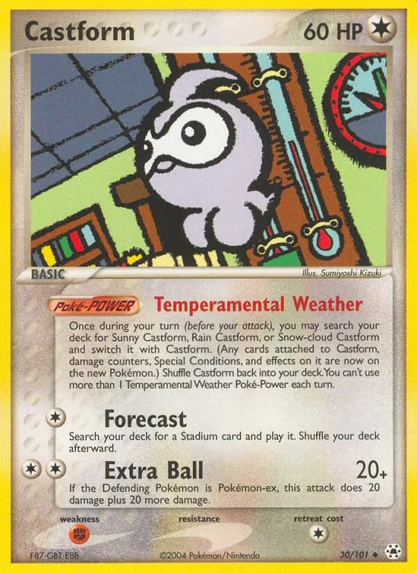 Castform card in English