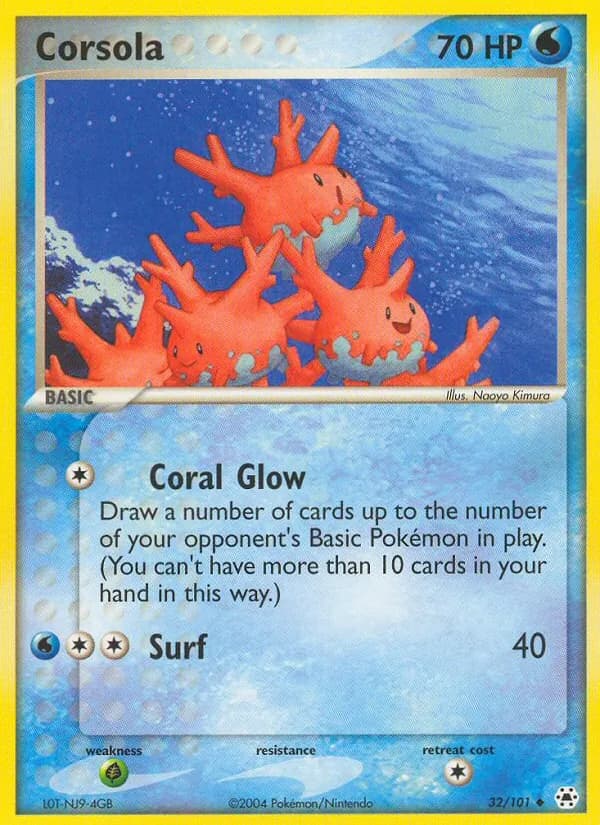 Corsola card in English