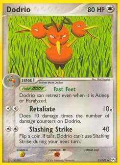Dodrio card in English