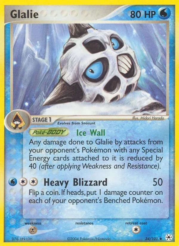Glalie card in English