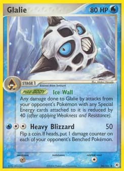 Glalie card in English