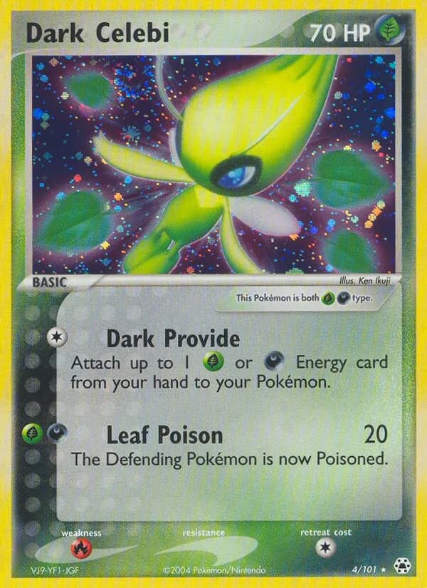 Dark Celebi card in English