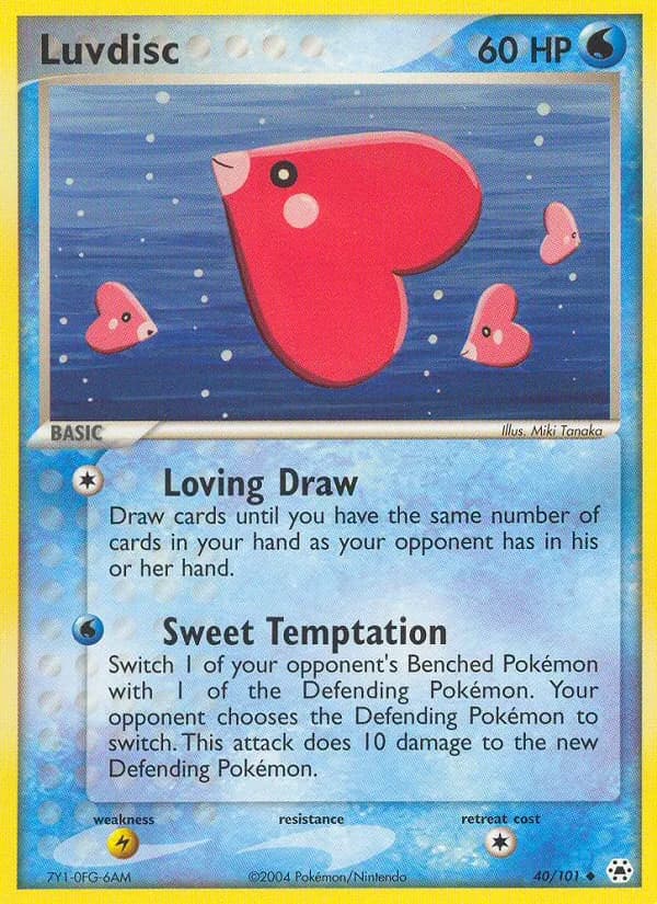 Luvdisc card in English