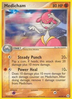Medicham card in English