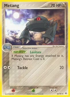 Metang card in English