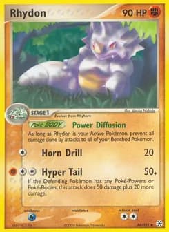 Rhydon card in English