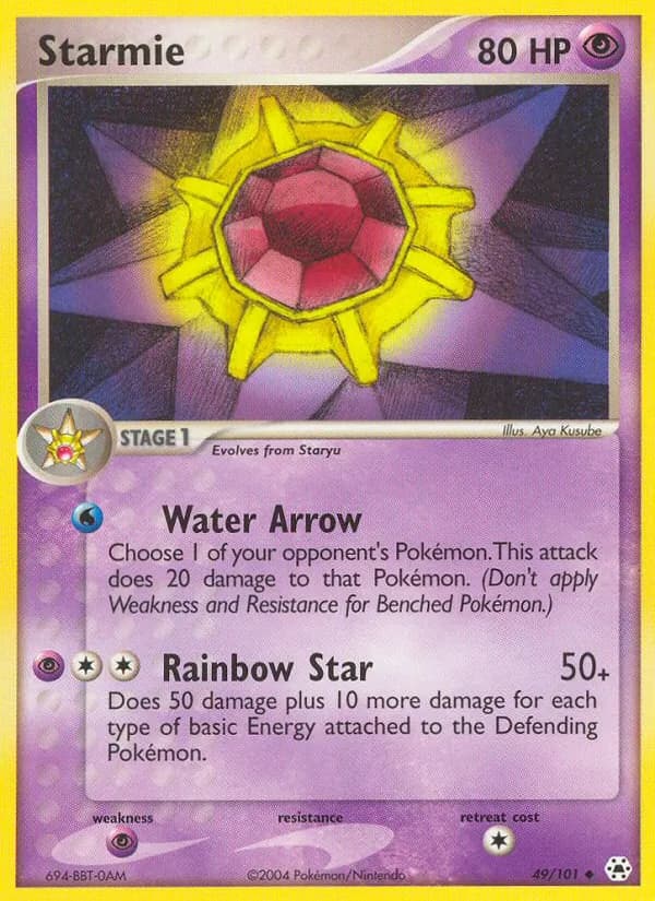 Starmie card in English
