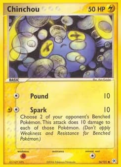 Chinchou card in English
