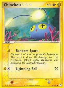 Chinchou card in English