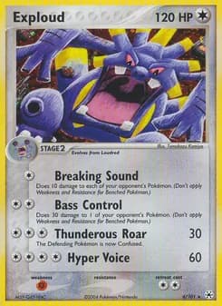 Exploud card in English