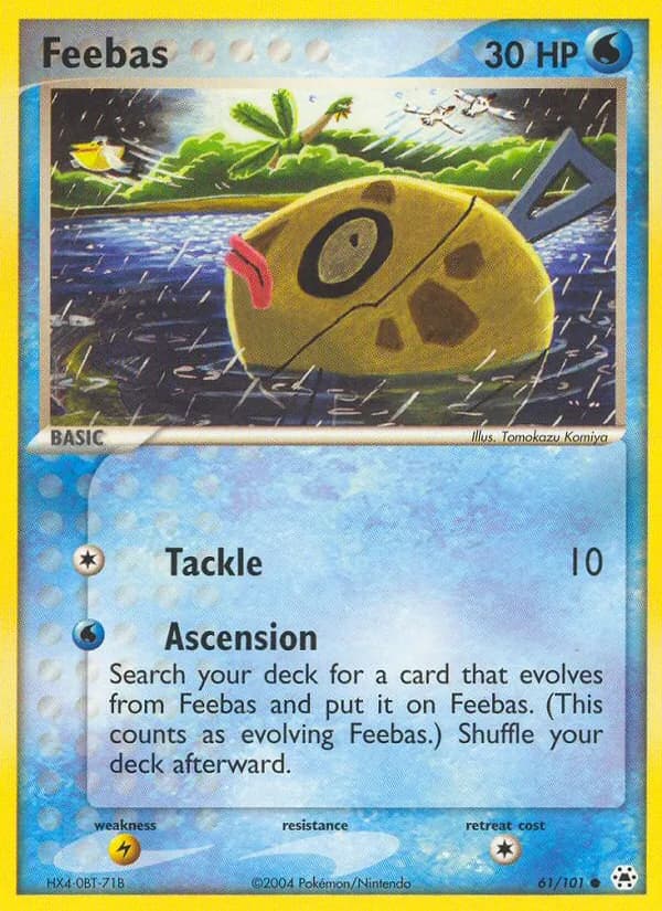 Feebas card in English