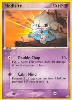 Meditite card in English