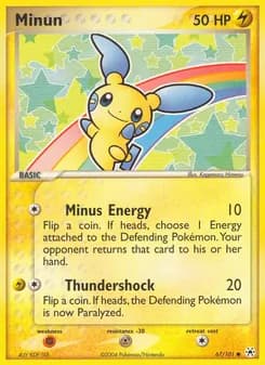 Minun card in English