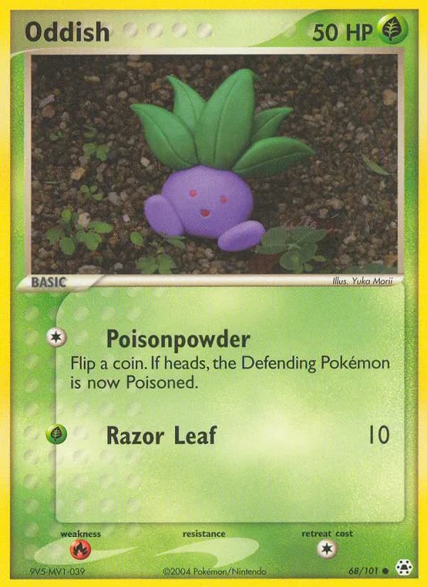 Oddish card in English