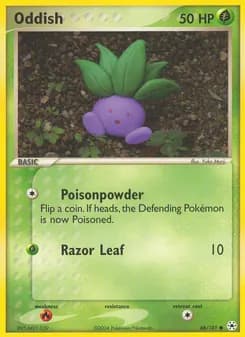 Oddish card in English