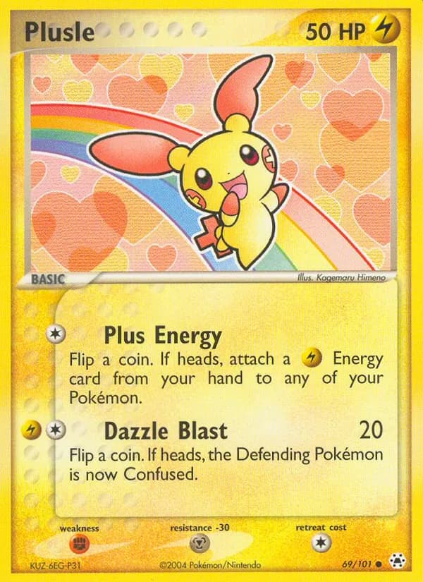 Plusle card in English
