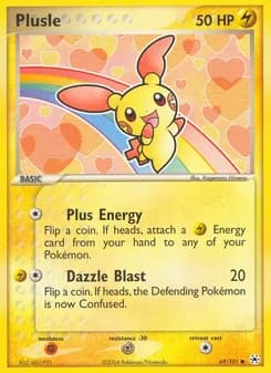 Plusle card in English