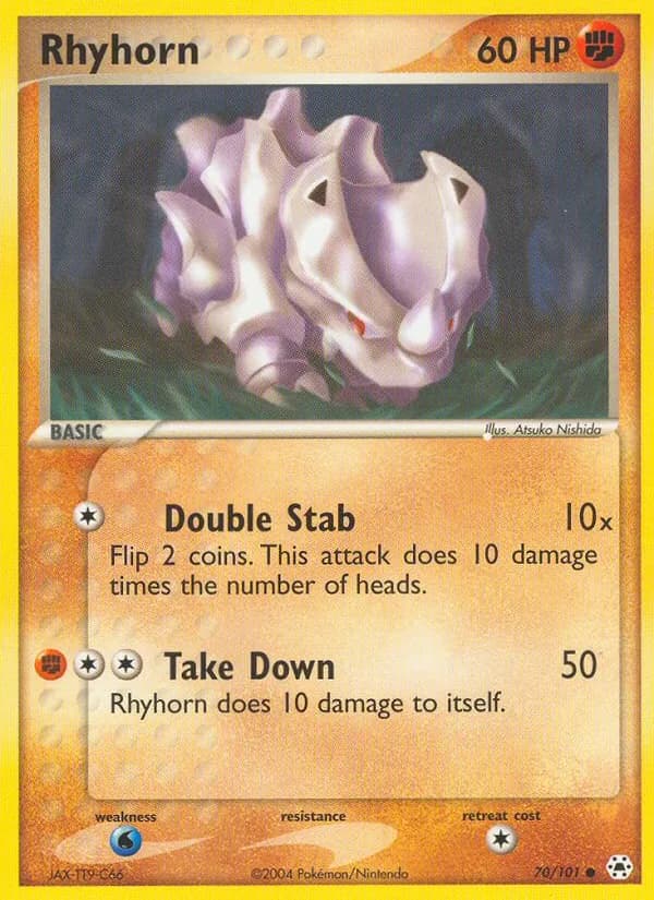 Rhyhorn card in English