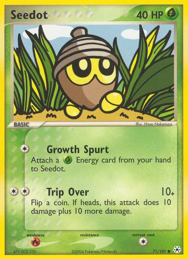 Seedot card in English